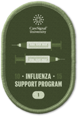 Influenza Support badge