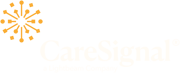 CareSignal, a Lightbeam Company, Compressed Logo Inverse